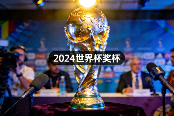 世界杯奖杯在灯光下闪耀的新闻图片